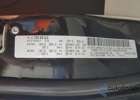 2018 Chrysler Pacifica Limited from USA, damaged, VIN 2C4RC1GG2JR251780